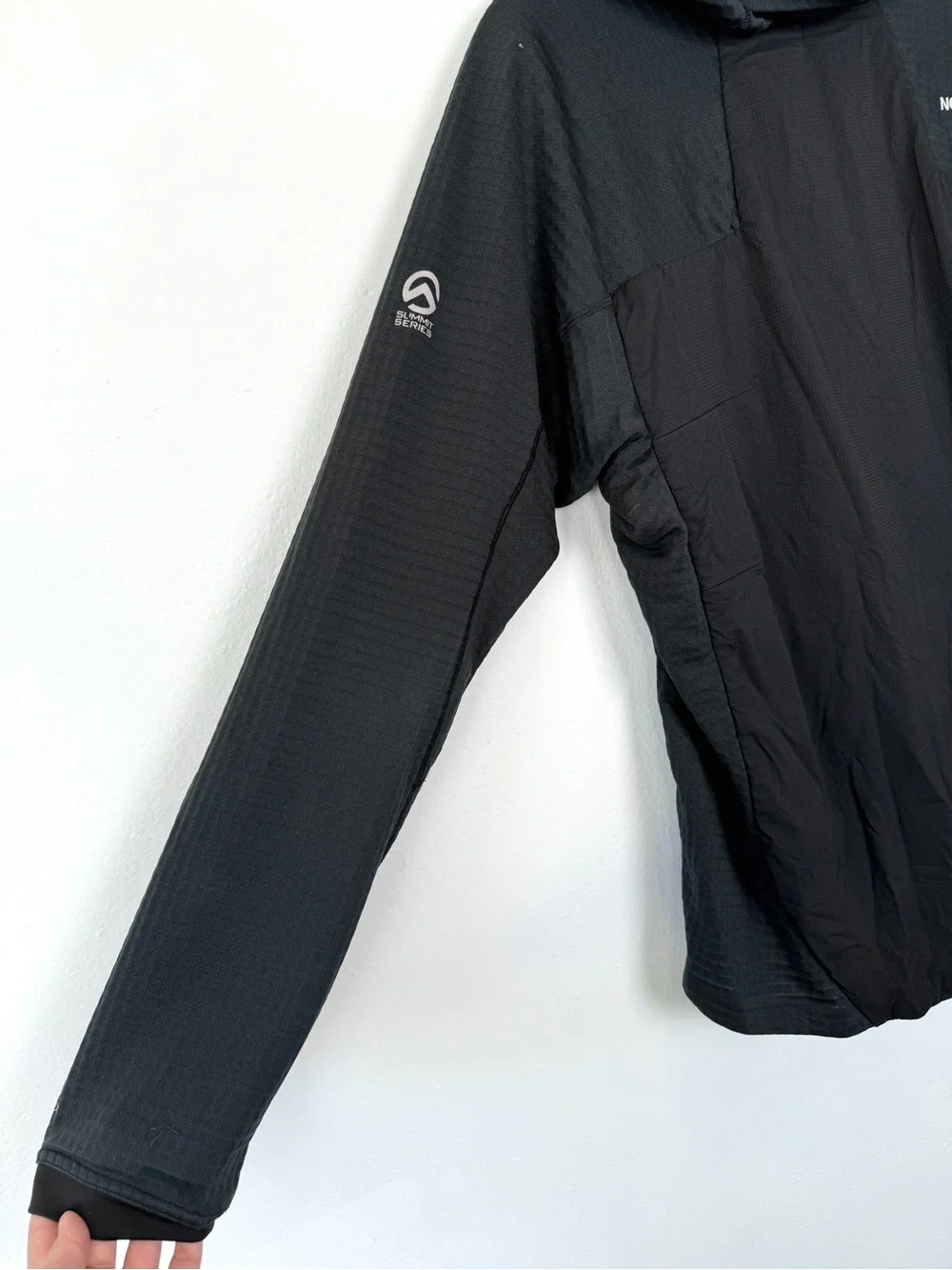 The North Face Medium Black Gray Summit Series L3 Ventrix Hybrid Hooded Jacket